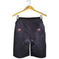Black Jaguar Print Men's Shorts
