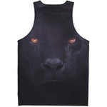 Black Jaguar Print Men's Tank Top