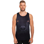 Black Jaguar Print Men's Tank Top