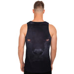Black Jaguar Print Men's Tank Top
