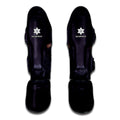 Black Jaguar Print Muay Thai Shin Guards