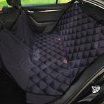 Black Jaguar Print Pet Car Back Seat Cover