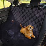 Black Jaguar Print Pet Car Back Seat Cover