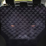 Black Jaguar Print Pet Car Back Seat Cover