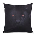 Black Jaguar Print Pillow Cover