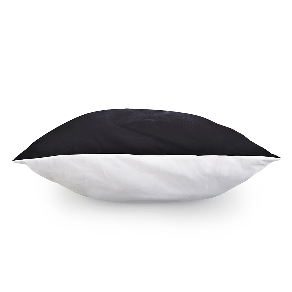 Black Jaguar Print Pillow Cover