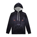 Black Jaguar Print Pullover Hoodie