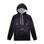 Black Jaguar Print Pullover Hoodie