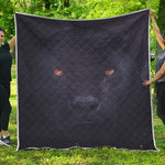 Black Jaguar Print Quilt