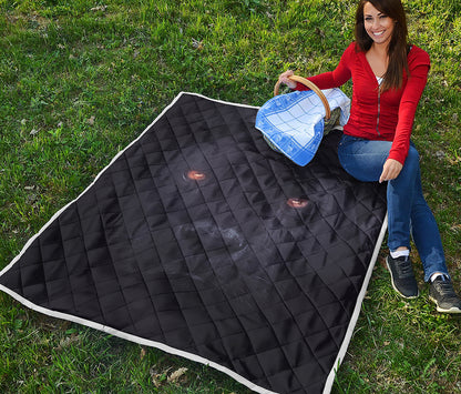 Black Jaguar Print Quilt