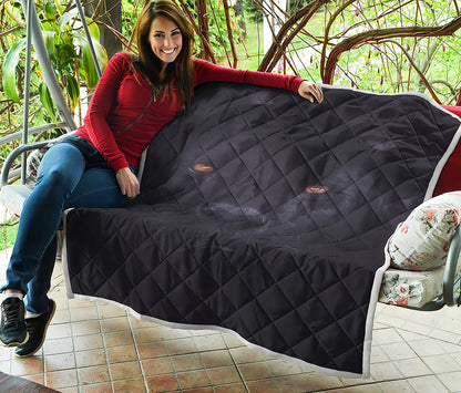 Black Jaguar Print Quilt