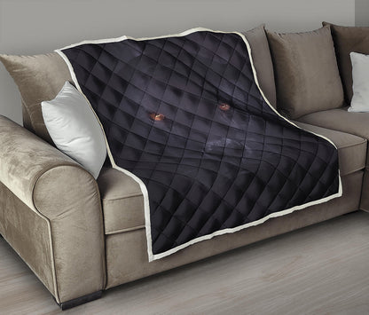 Black Jaguar Print Quilt