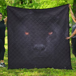 Black Jaguar Print Quilt