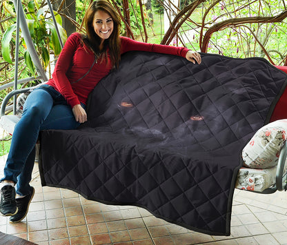 Black Jaguar Print Quilt