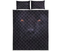 Black Jaguar Print Quilt Bed Set