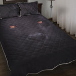 Black Jaguar Print Quilt Bed Set