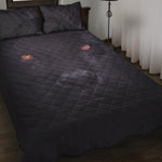 Black Jaguar Print Quilt Bed Set