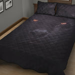 Black Jaguar Print Quilt Bed Set