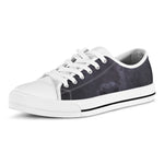 Black Jaguar Print White Low Top Shoes