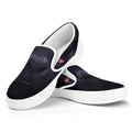 Black Jaguar Print White Slip On Sneakers