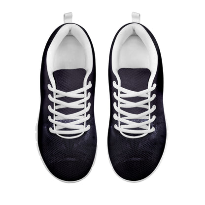 Black Jaguar Print White Sneakers