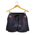 Black Jaguar Print Women's Shorts