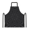 Black Kaleidoscope Print Apron