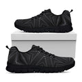 Black Kaleidoscope Print Black Running Shoes