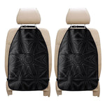 Black Kaleidoscope Print Car Seat Organizers