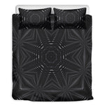Black Kaleidoscope Print Duvet Cover Bedding Set