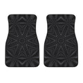 Black Kaleidoscope Print Front Car Floor Mats