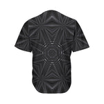 Black Kaleidoscope Print Men's Baseball Jersey