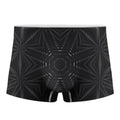 Black Kaleidoscope Print Men's Boxer Briefs