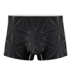 Black Kaleidoscope Print Men's Boxer Briefs