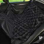 Black Kaleidoscope Print Pet Car Back Seat Cover