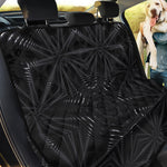 Black Kaleidoscope Print Pet Car Back Seat Cover