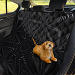 Black Kaleidoscope Print Pet Car Back Seat Cover