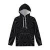 Black Kaleidoscope Print Pullover Hoodie