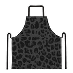 Black Leopard Print Apron