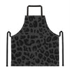 Black Leopard Print Apron