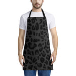 Black Leopard Print Apron