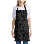 Black Leopard Print Apron