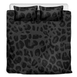 Black Leopard Print Duvet Cover Bedding Set