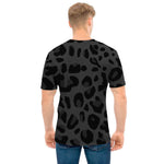 Black Leopard Print Men's T-Shirt