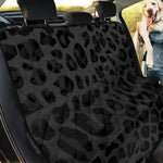 Black Leopard Print Pet Car Back Seat Cover