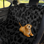 Black Leopard Print Pet Car Back Seat Cover