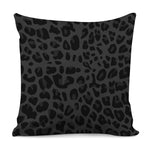Black Leopard Print Pillow Cover
