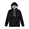 Black Leopard Print Pullover Hoodie