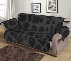 Black Leopard Print Sofa Protector