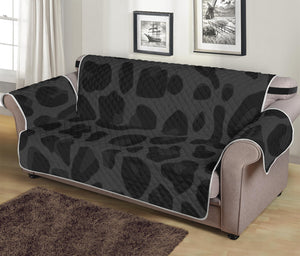 Black Leopard Print Sofa Protector